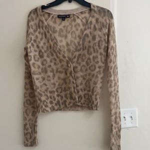 Leopard print cardigan Banana Republic